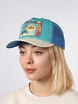 Бейсболка STETSON арт. 7741165 TRUCKER CAP MAHALO (голубой / кремовый)